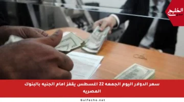 سعر الدولار اليوم الجمعة 22 أغسطس يقفز أمام الجنيه بالبنوك المصرية